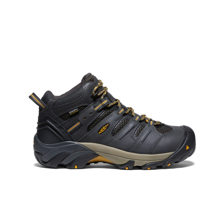 Men's Lansing Mid Waterproof (Steel Toe) | Raven/Tawny Olive