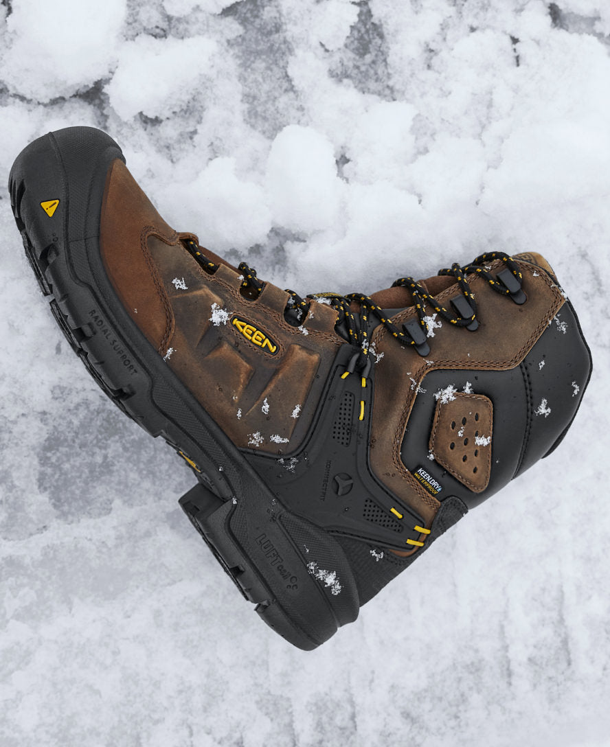 Men's Dover 8" Waterproof Boot (Carbon Toe) | Dark Earth/Black