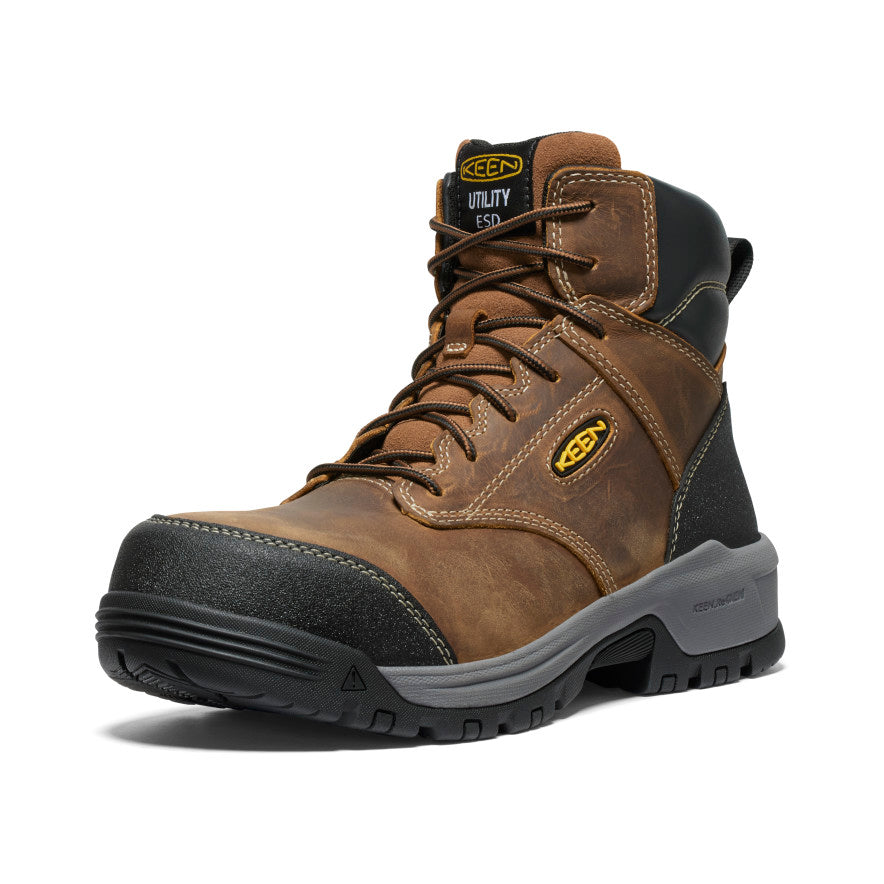 Men's Evanston 6" ESD Boot (Carbon Toe) | Bison/Black