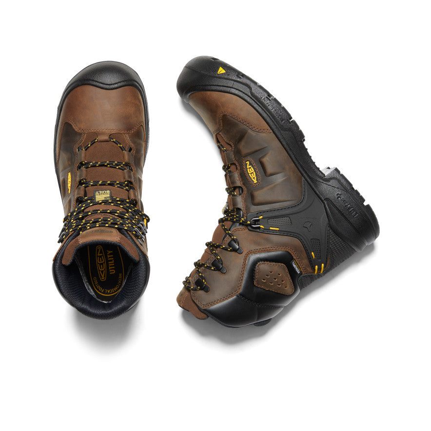 Men's Dover 8" Waterproof Boot (Carbon Toe) | Dark Earth/Black
