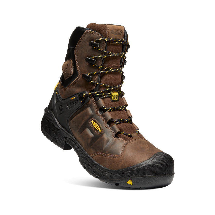 Men's Dover 8" Waterproof Boot (Carbon Toe) | Dark Earth/Black