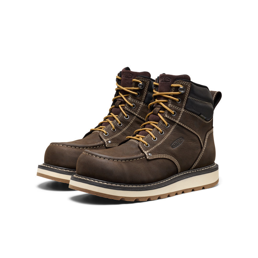 Men's Cincinnati 6" Waterproof Boot (Carbon Toe) | Dark Chocolate/Sandshell
