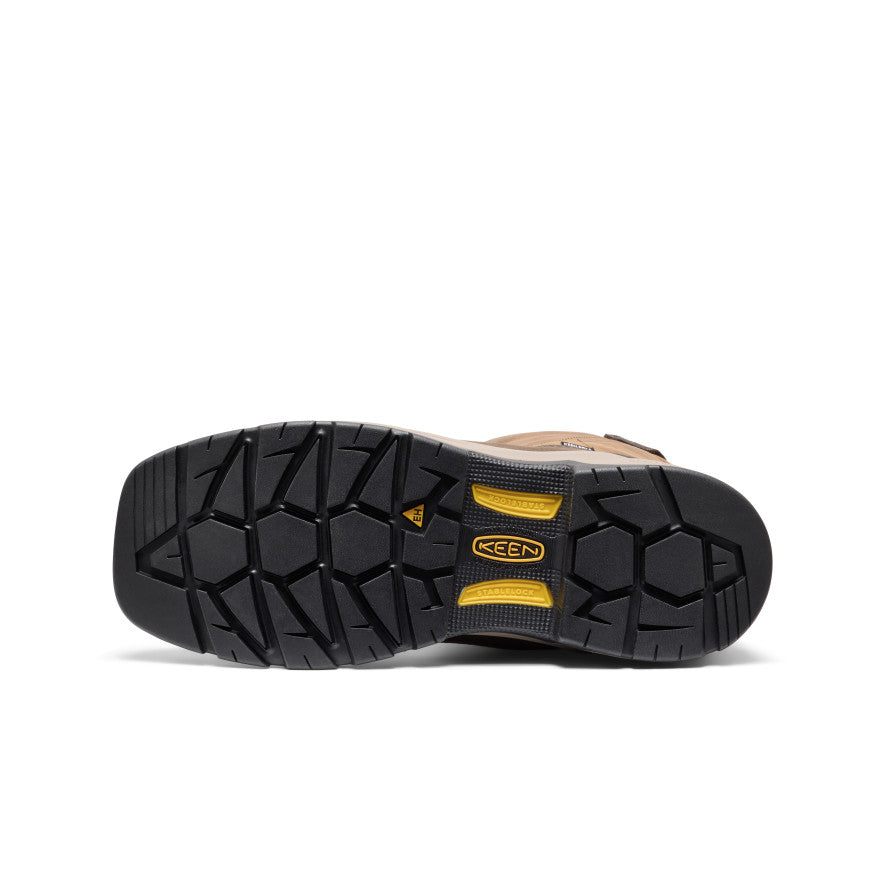 Men's Flatland Pull-On Waterproof Work Boot (Soft Toe) | Bison/Black