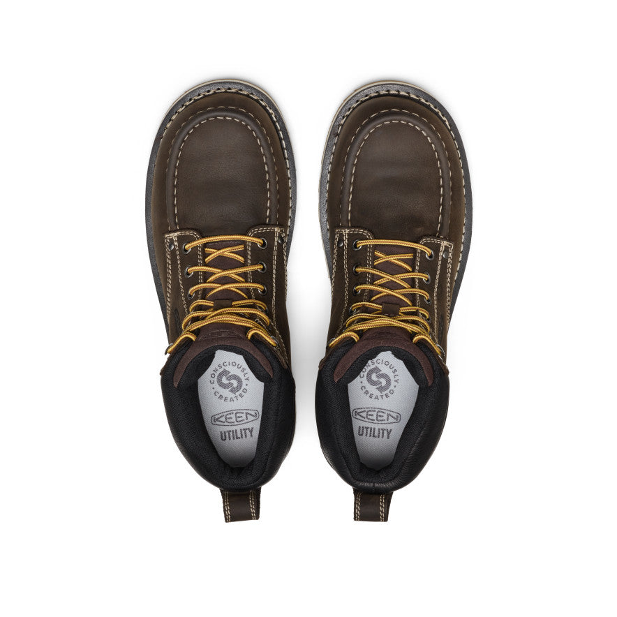 Men's Cincinnati 6" Waterproof Boot (Carbon Toe) | Dark Chocolate/Sandshell