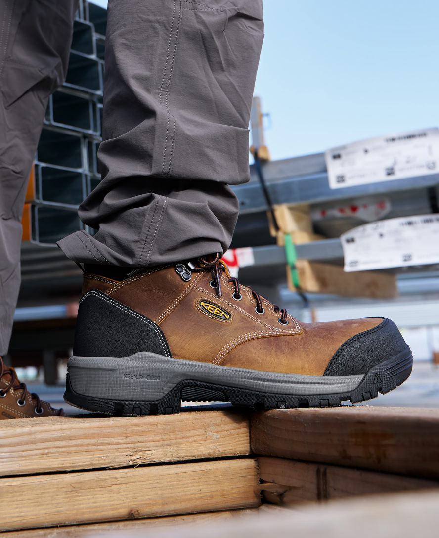 Men's Evanston 6" Waterproof Boot INT MET (Carbon Toe) | Bison/Black
