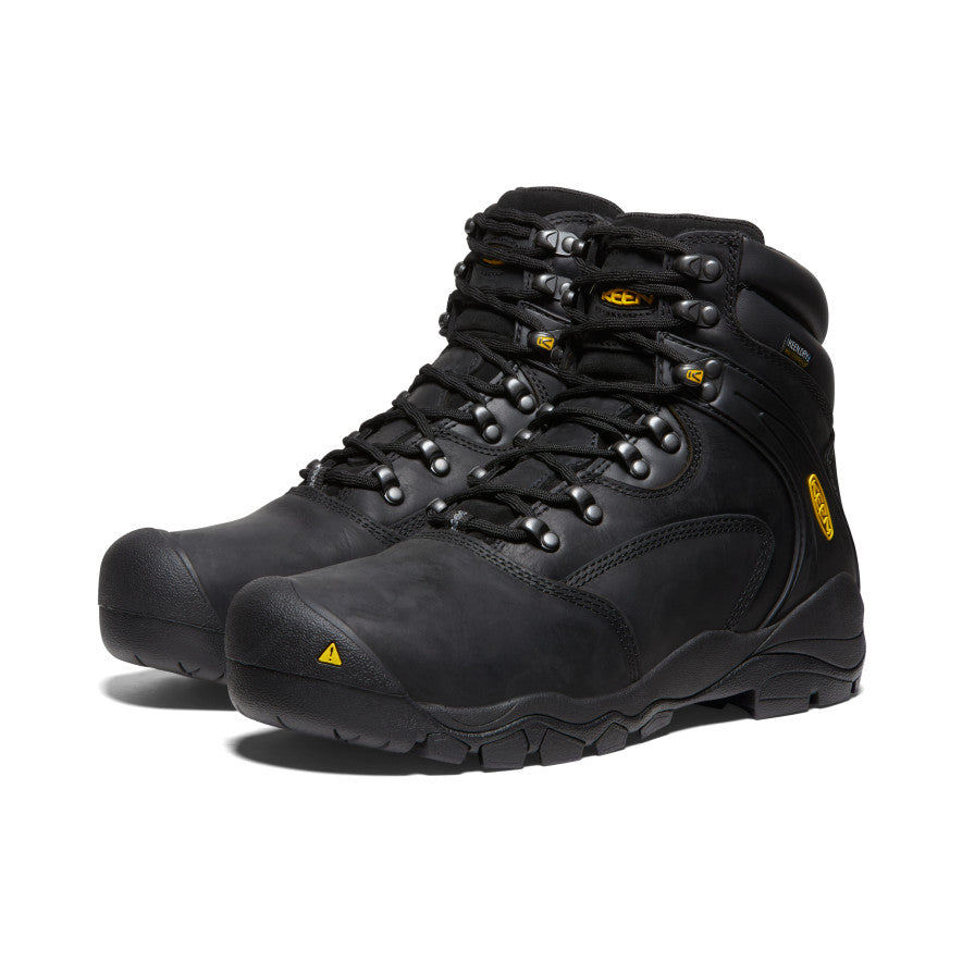 Men's Louisville 6" Waterproof Boot (Steel Toe) | Black
