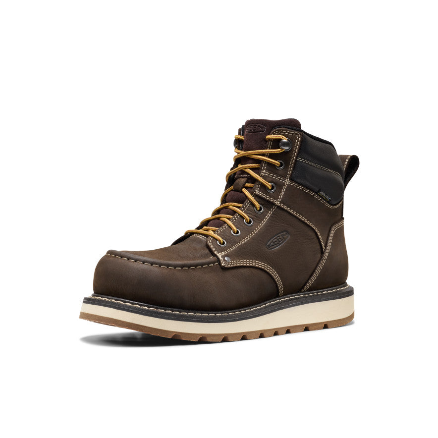 Men's Cincinnati 6" Waterproof Boot (Carbon Toe)  |  Dark Chocolate/Sandshell