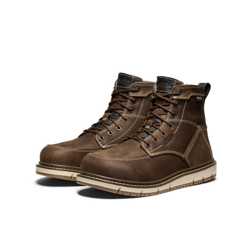 Women's San Jose 6" Waterproof Boot (Aluminum Toe)  |  Cascade Brown/Gum