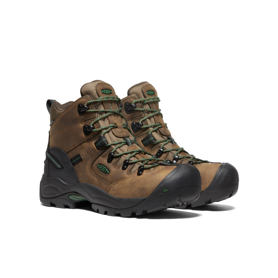 Men's Pittsburgh Energy 6" Waterproof Boot (Carbon Toe)  |  Cascade Brown/Greener Pastures