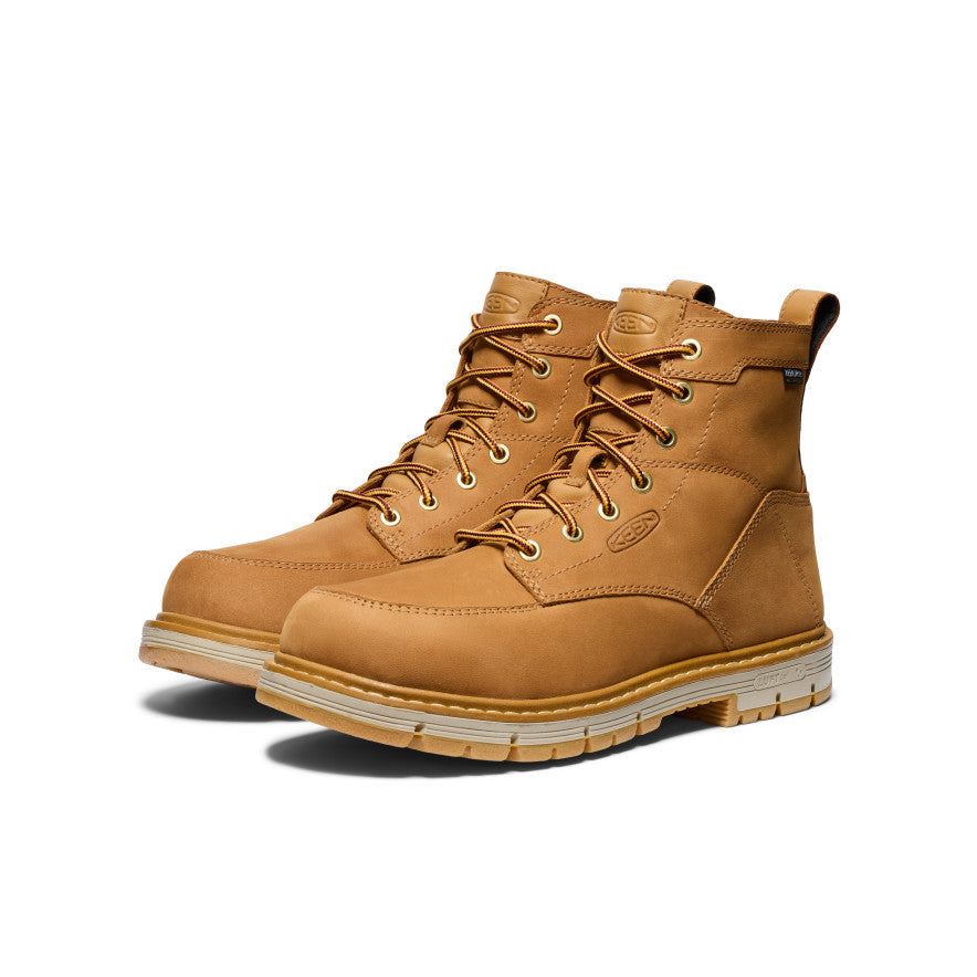 Men's San Jose 6" Waterproof 90° Heel Boot (Soft Toe)  |  Bistre/Gum