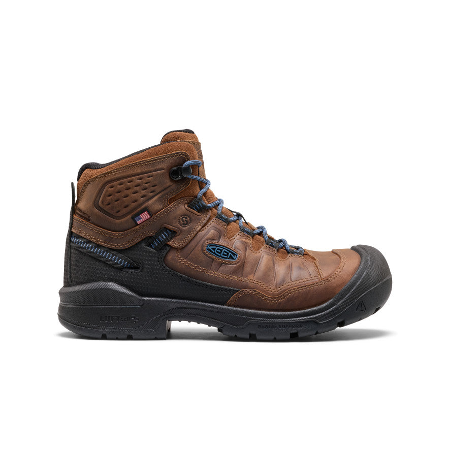 Men's Targhee IV Leather Waterproof Work Boot (Carbon Toe)  |  Bison/Black