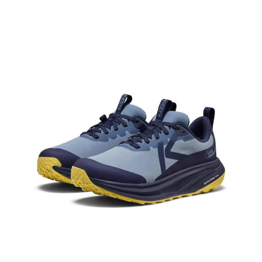 Women's Roam Waterproof Trail Running Shoe  |  Faded Denim/Lemon Grass