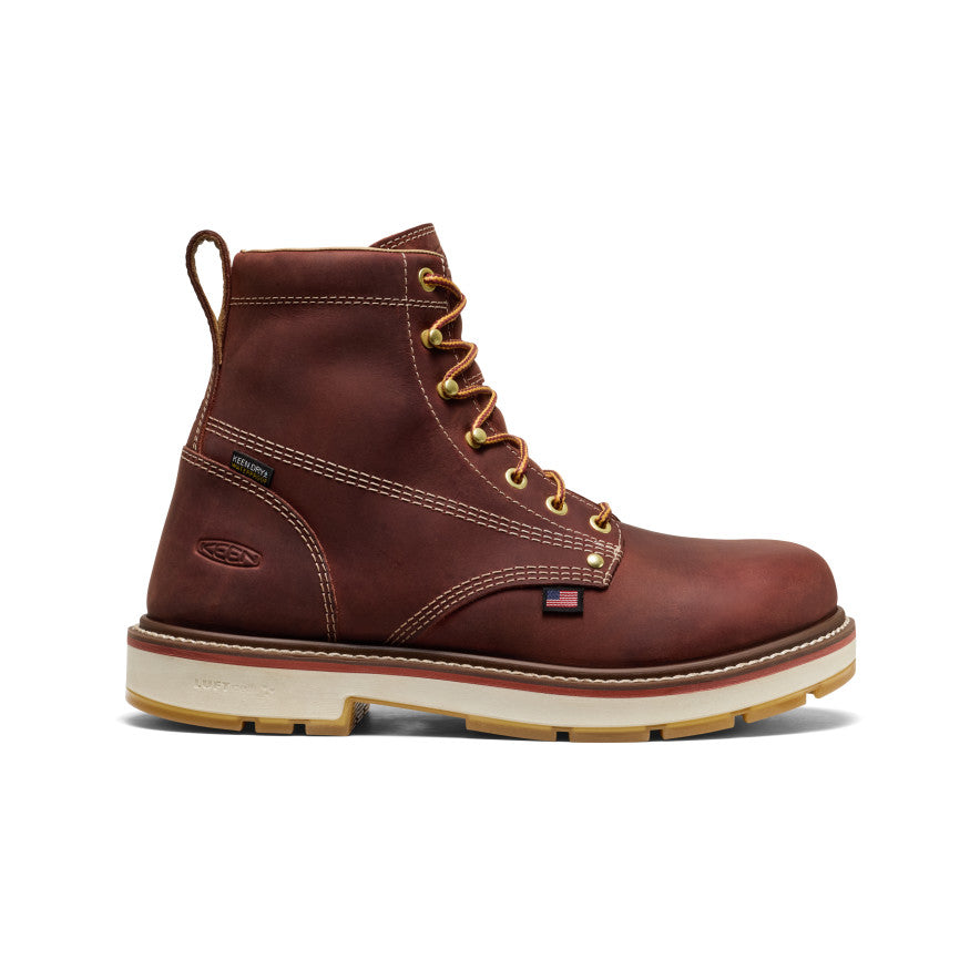 Men's Liberty 6" Waterproof 90° Heel Boot (Carbon Toe)  |  Bombay Brown/Gum