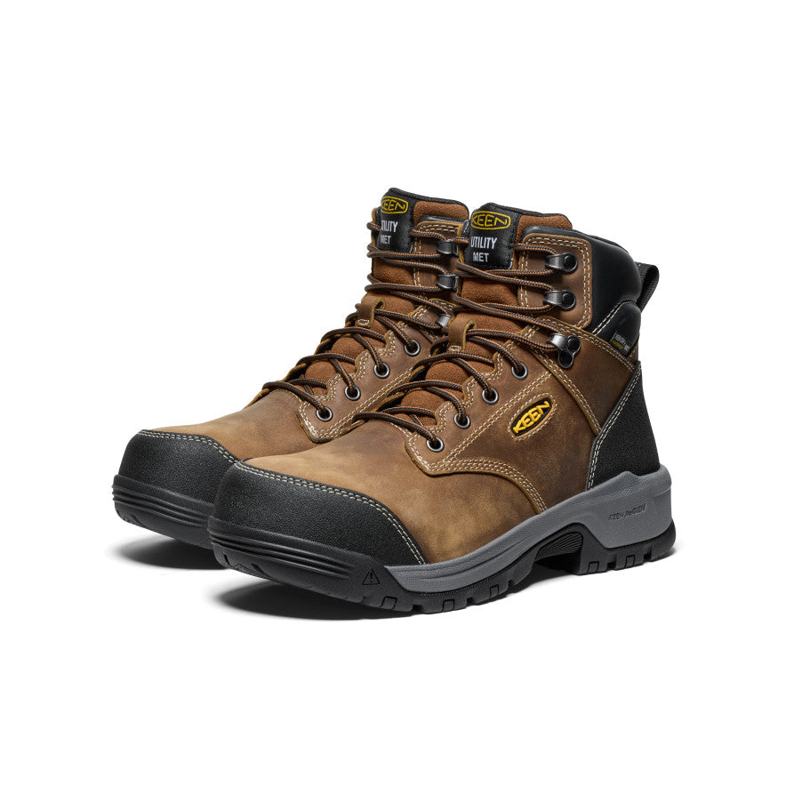 Men's Evanston 6" Waterproof Boot INT MET (Carbon Toe)  |  Bison/Black