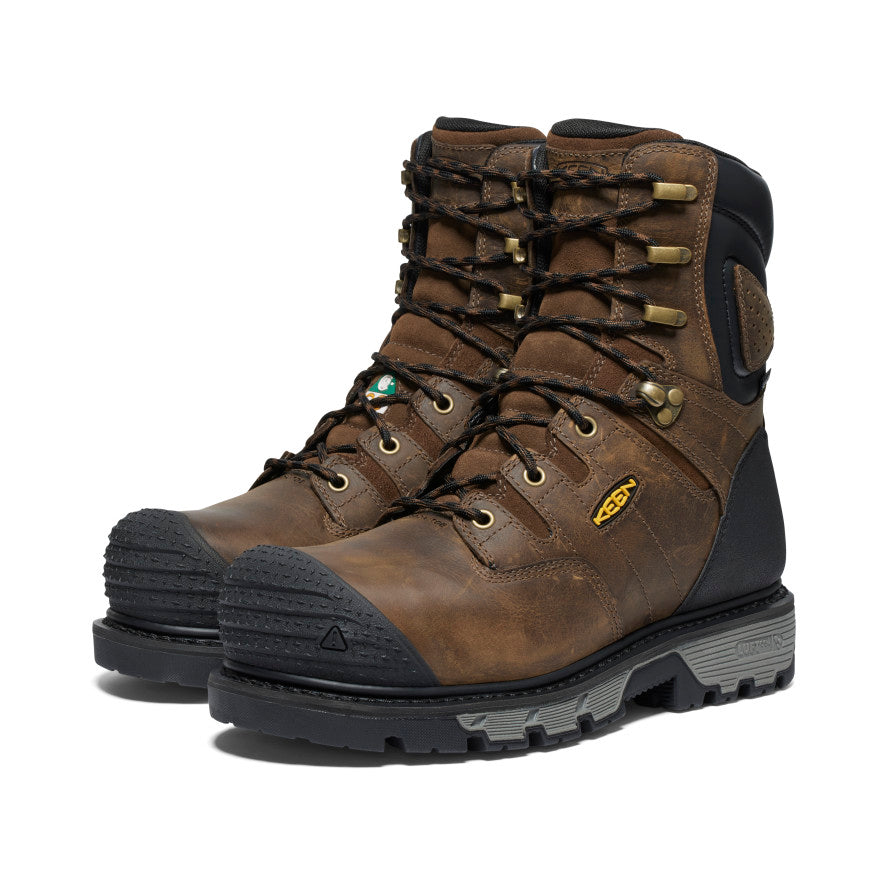 Men's CSA Camden 8" Waterproof Boot (Carbon Toe)  |  Dark Earth/Black