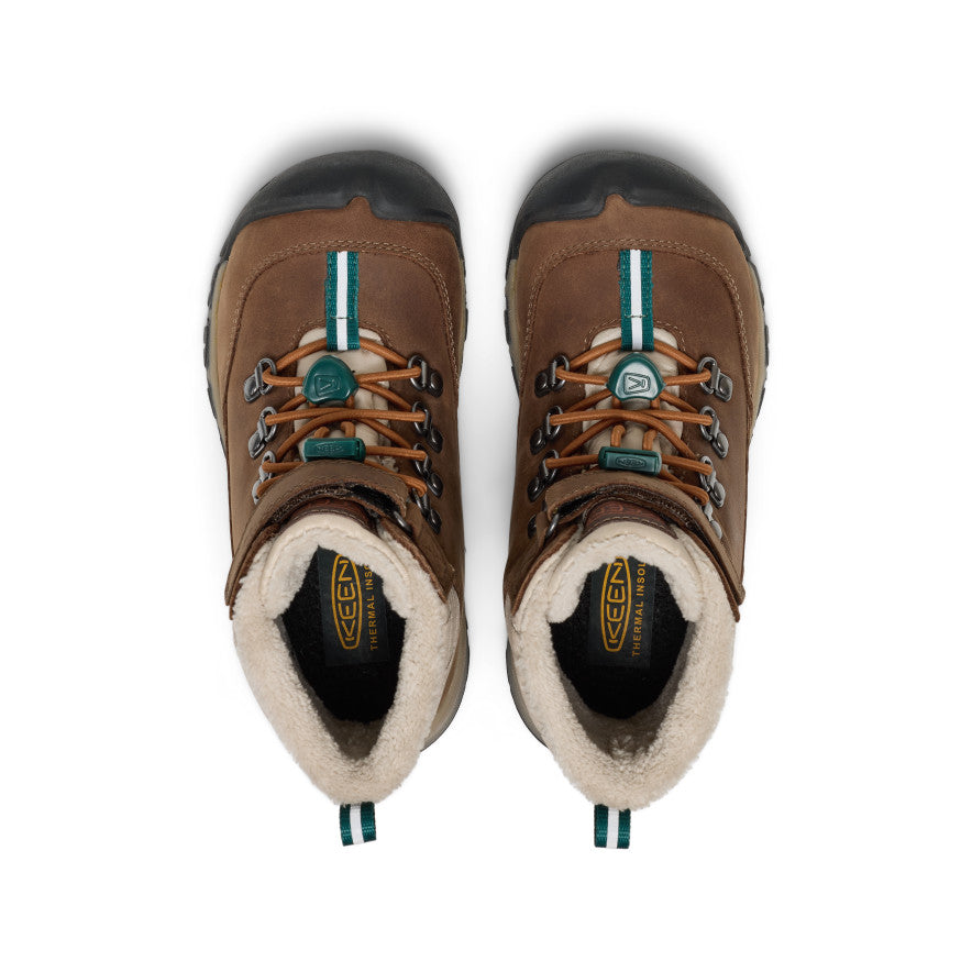 Little Kids' Kanibou Waterproof Winter Boot  |  Dark Earth/Roasted Pecan