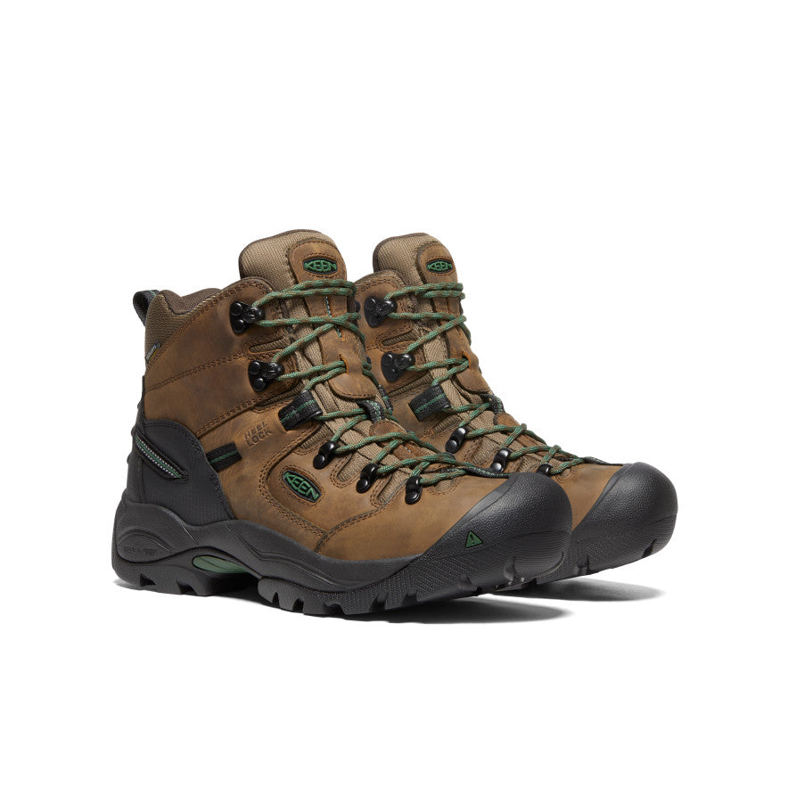 Men's Pittsburgh Energy 6" Waterproof Boot (Soft Toe)  |  Cascade Brown/Greener Pastures