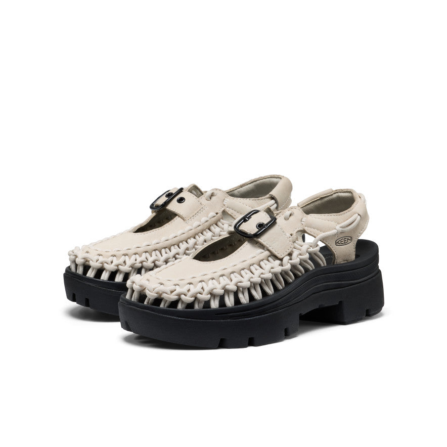 All Gender UNEEK PLT Mary Jane Sneaker  |  Birch Smooth Lea