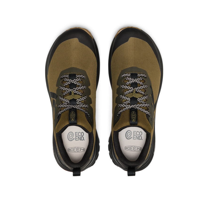 Men's Roam Waterproof Trail Running Shoe  |  Dark Olive/Burnt Brick