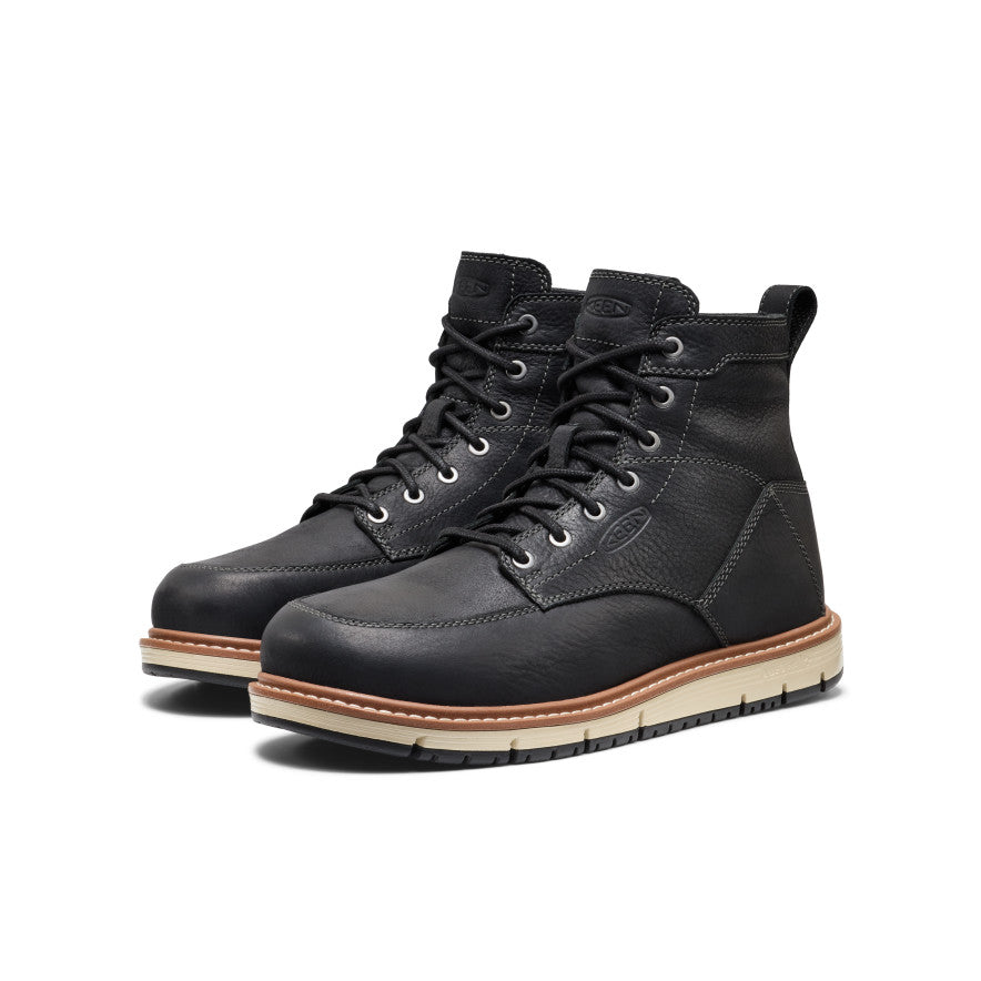 Men's San Jose 6" Boot (Aluminum Toe)  |  Black/Caramel Cafe