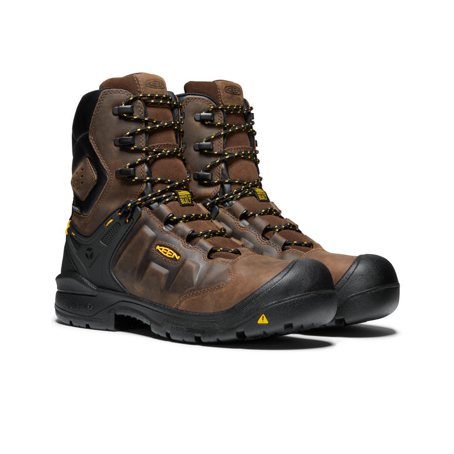 Men's Dover 8" Waterproof Boot (Carbon Toe)  |  Dark Earth/Black