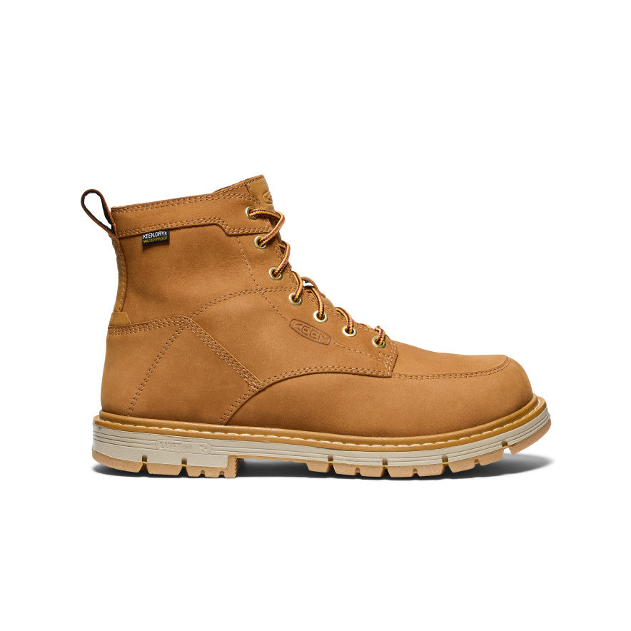 Men's San Jose 6" Waterproof 90° Heel Boot (Soft Toe)  |  Bistre/Gum